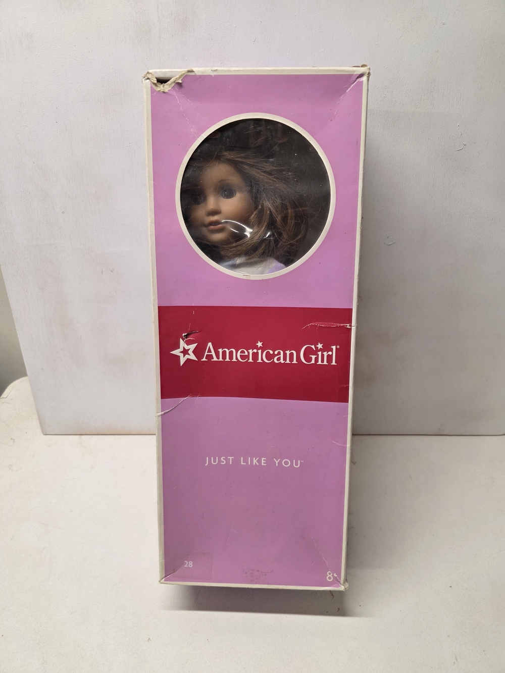 American Girl Just Like You #28 Doll Brown Hair Eyes Retired w Dog Original Box